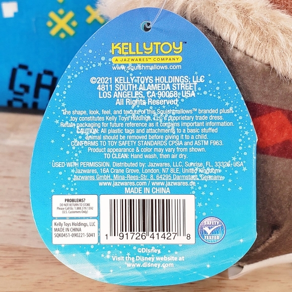 Squishmallow Sven the Reindeer Frozen 5" UltraSoft Disney Pixar Movie Plush NWT - Picture 12 of 12